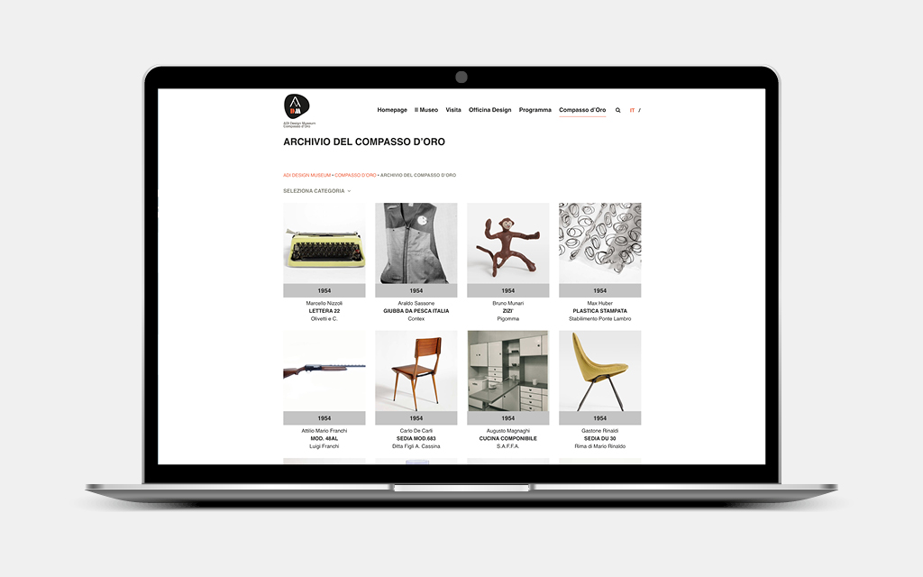 Agenzia di Comunicazione Publifarm | Pure Creative Agency ADI Design Museum: il sito web 1