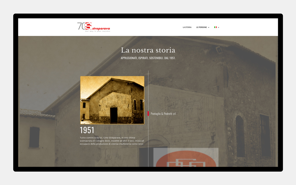 Agenzia di Comunicazione Publifarm | Pure Creative Agency Un sito per i 70 anni di Streparava 1