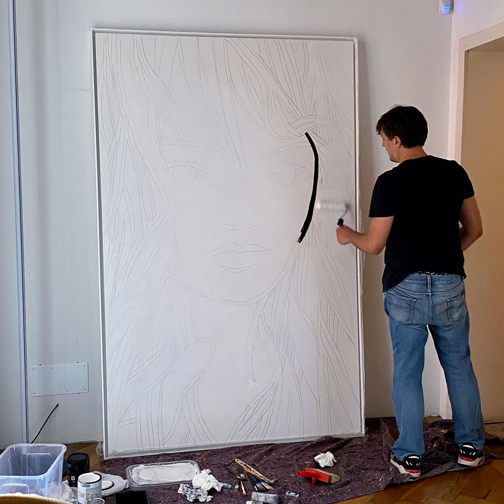 Agenzia di Comunicazione Publifarm | Pure Creative Agency Alessandro Baronciani: il live painting esclusivo per Publifarm 1