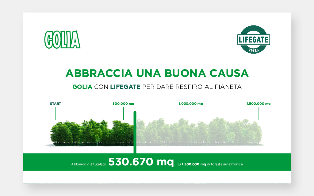 Agenzia di Comunicazione Publifarm | Pure Creative Agency Golia con LifeGate per dare respiro al pianeta: il sito dell’iniziativa lo firma Publifarm 1