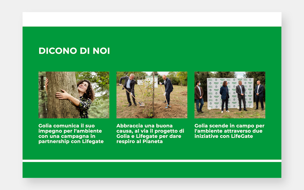 Agenzia di Comunicazione Publifarm | Pure Creative Agency Golia con LifeGate per dare respiro al pianeta: il sito dell’iniziativa lo firma Publifarm 1