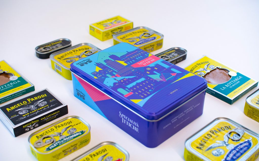 Agenzia di Comunicazione Publifarm | Pure Creative Agency Per la #ParodiFoodChallenge di Angelo Parodi abbiamo creato la nuova box “Genova” in edizione limitata 1