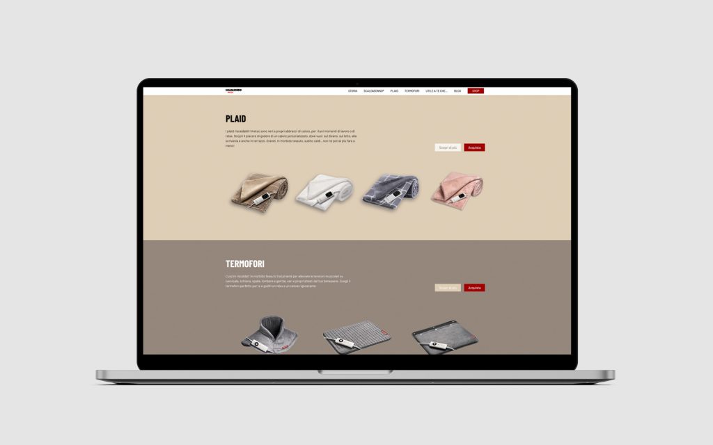 Agenzia di Comunicazione Publifarm | Pure Creative Agency Tisana, plaid e…sito web di Scaldasonno! 1