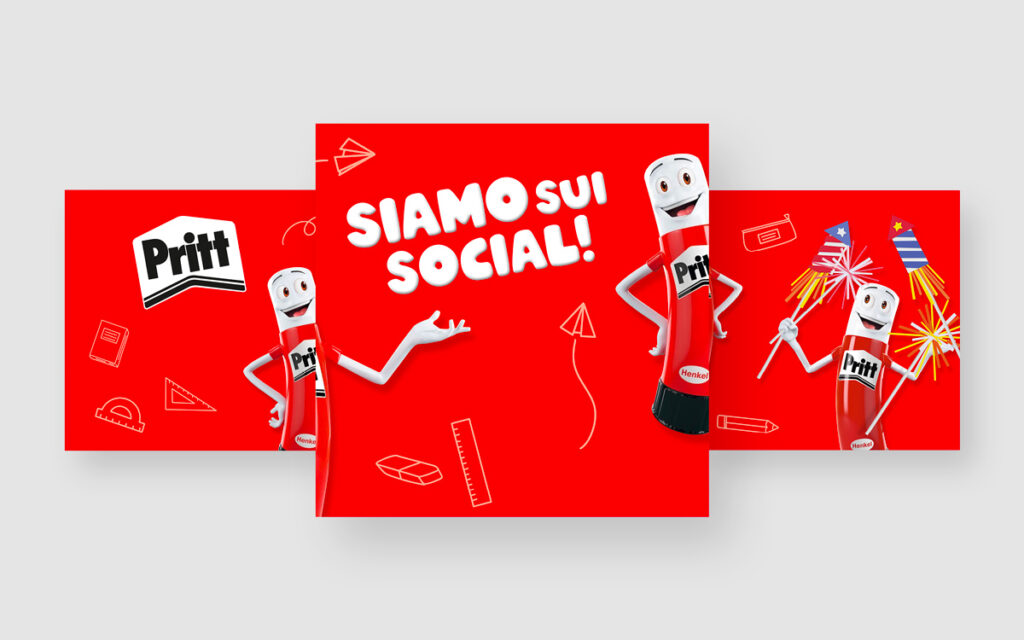 Agenzia di Comunicazione Publifarm | Pure Creative Agency Per il profilo Instagram di Pritt Italia siamo tornati bambini! 1