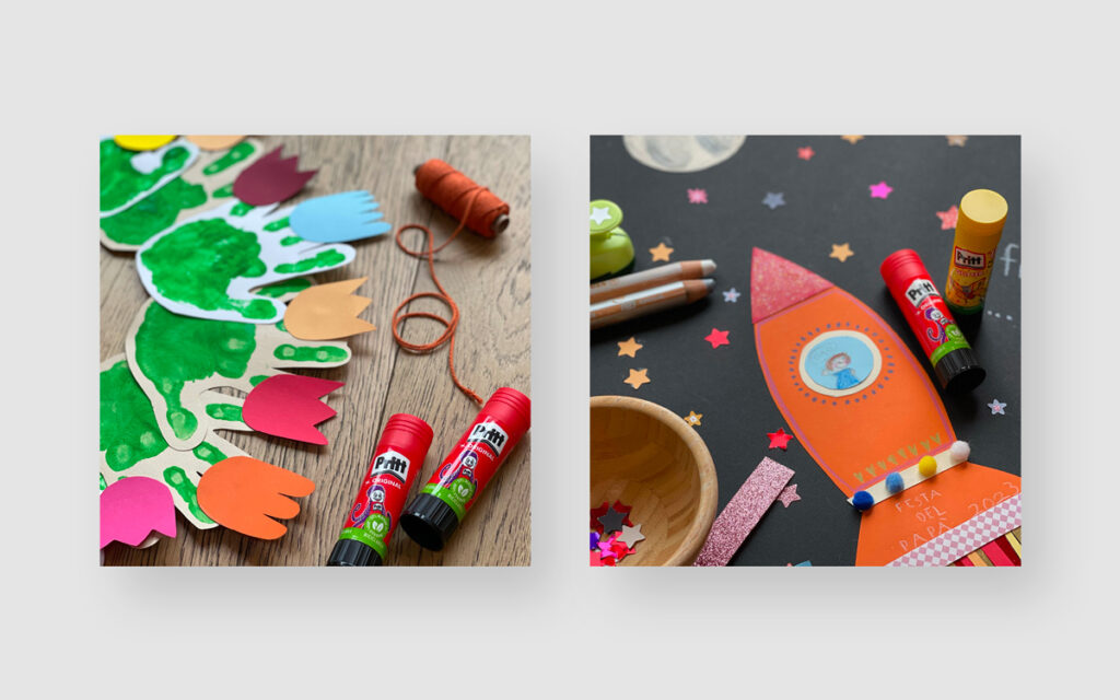 Agenzia di Comunicazione Publifarm | Pure Creative Agency Per il profilo Instagram di Pritt Italia siamo tornati bambini! 1