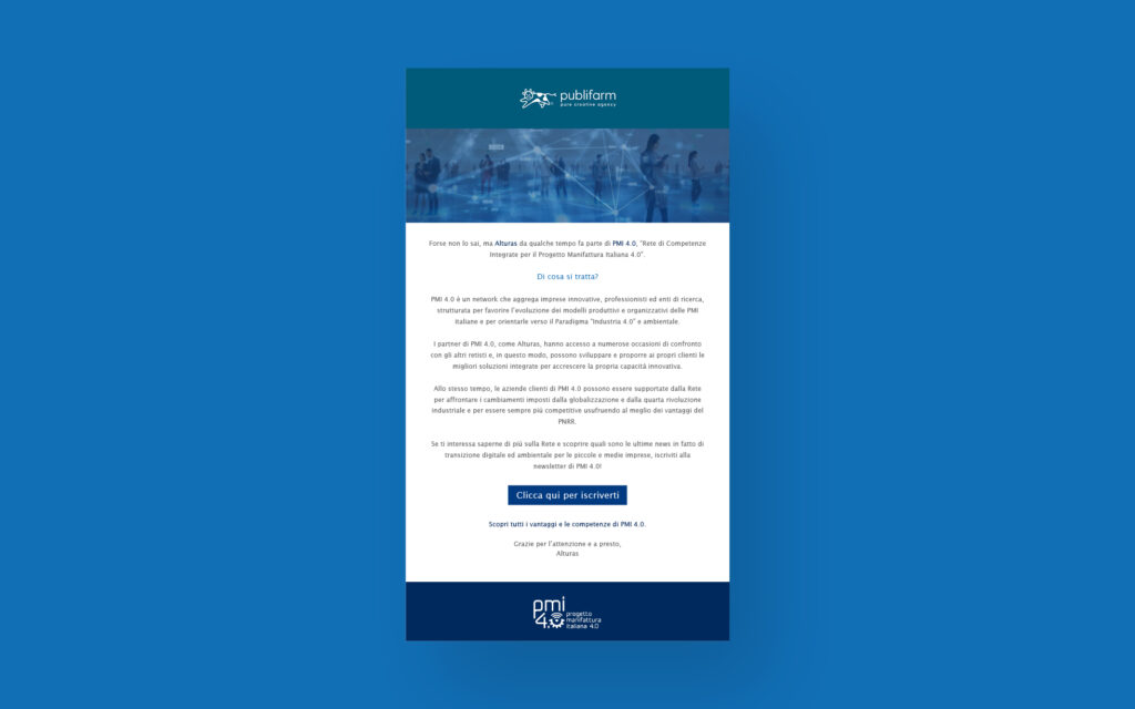 Agenzia di Comunicazione Publifarm | Pure Creative Agency Per fare rete ci vuole Publifarm: ecco il nostro lavoro per PMI 4.0 1