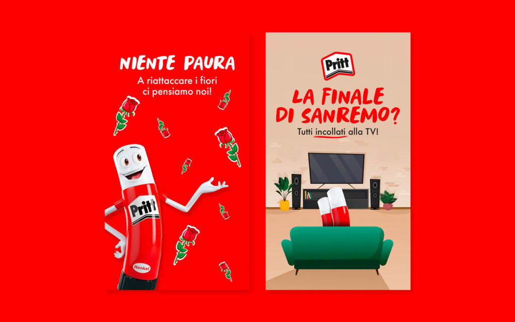 Agenzia di Comunicazione Publifarm | Pure Creative Agency Per il profilo Instagram di Pritt Italia siamo tornati bambini! 1