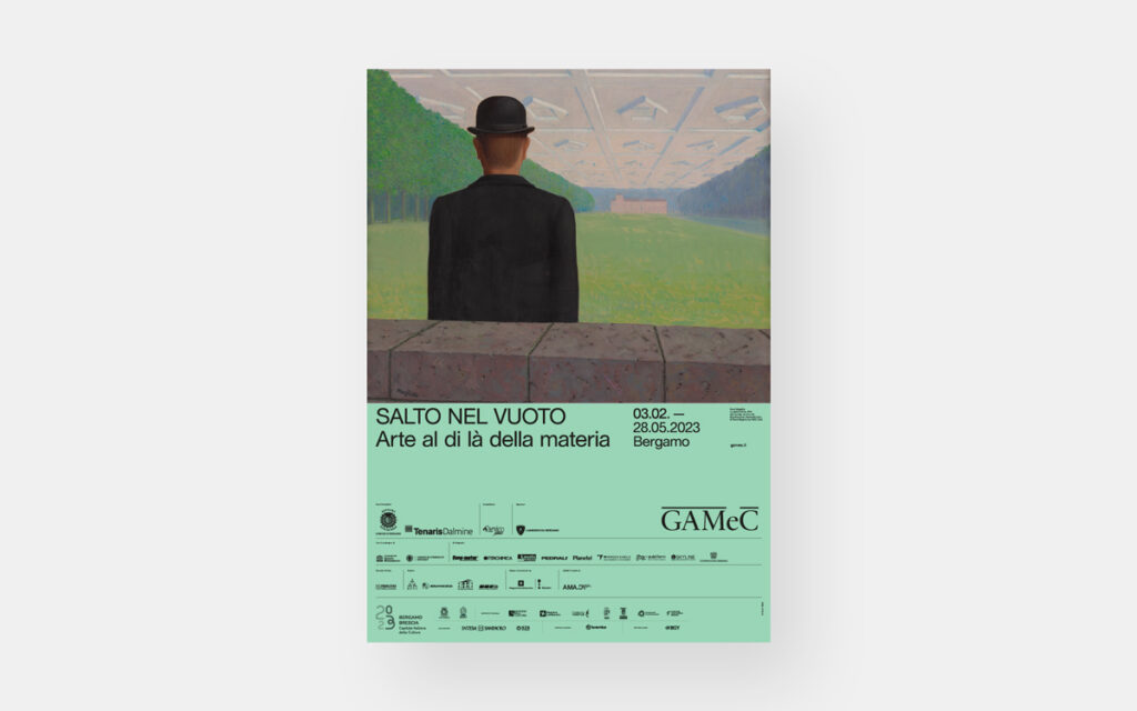 Agenzia di Comunicazione Publifarm | Pure Creative Agency Publifarm per la mostra “Salto nel vuoto” in GAMeC 1