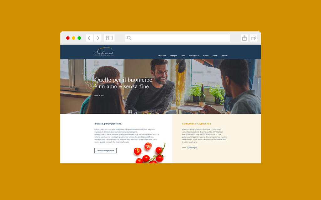 Agenzia di Comunicazione Publifarm | Pure Creative Agency Un nuovo sito e packaging stuzzicanti per MaxiGourmet, by Publifarm 1