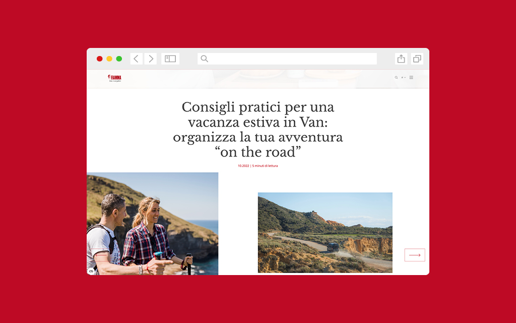 Agenzia di Comunicazione Publifarm | Pure Creative Agency Il nuovo sito Fiamma fa venire voglia di mettersi in viaggio 1