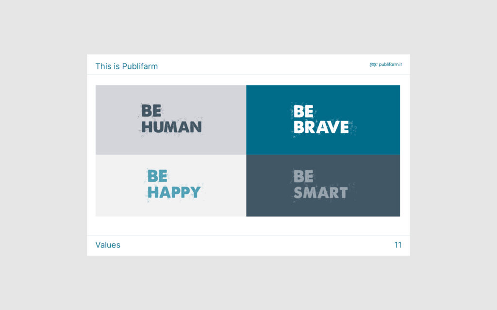 Agenzia di Comunicazione Publifarm | Pure Creative Agency Sai che ti servirebbe un brand book?  1