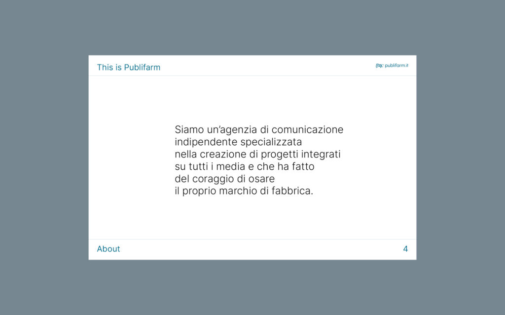 Agenzia di Comunicazione Publifarm | Pure Creative Agency Sai che ti servirebbe un brand book?  1