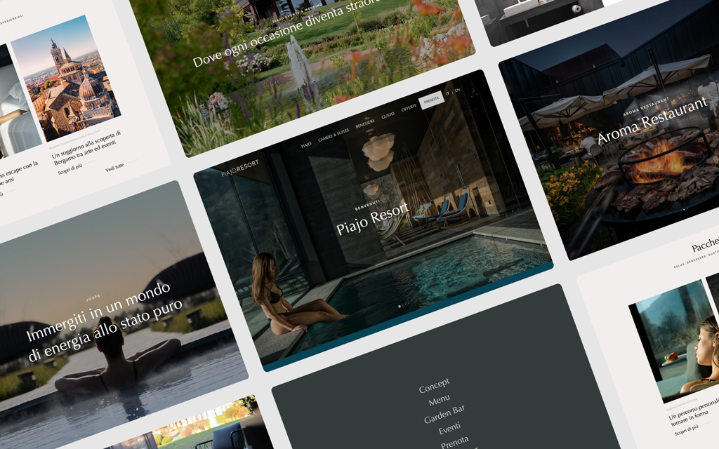 Agenzia di Comunicazione Publifarm | Pure Creative Agency Il sito web del Piajo è un’immersione nel benessere 1