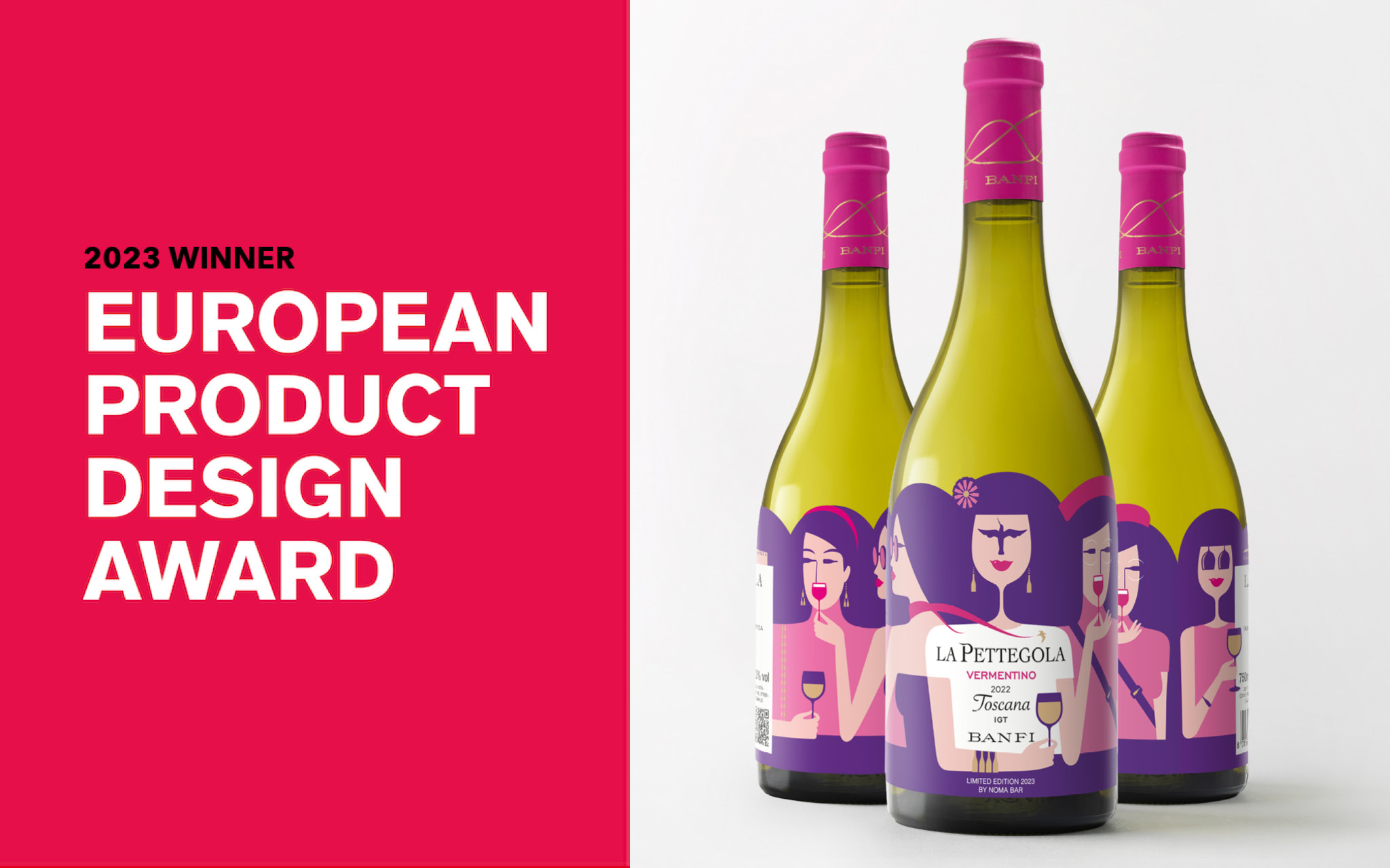 La Pettegola Limited Edition 2023 by Noma Bar vince agli European Product Design Award
