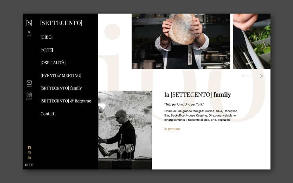Agenzia di Comunicazione Publifarm | Pure Creative Agency Il nuovo sito di [SETTECENTO]: cibo, arte, ospitalità 1