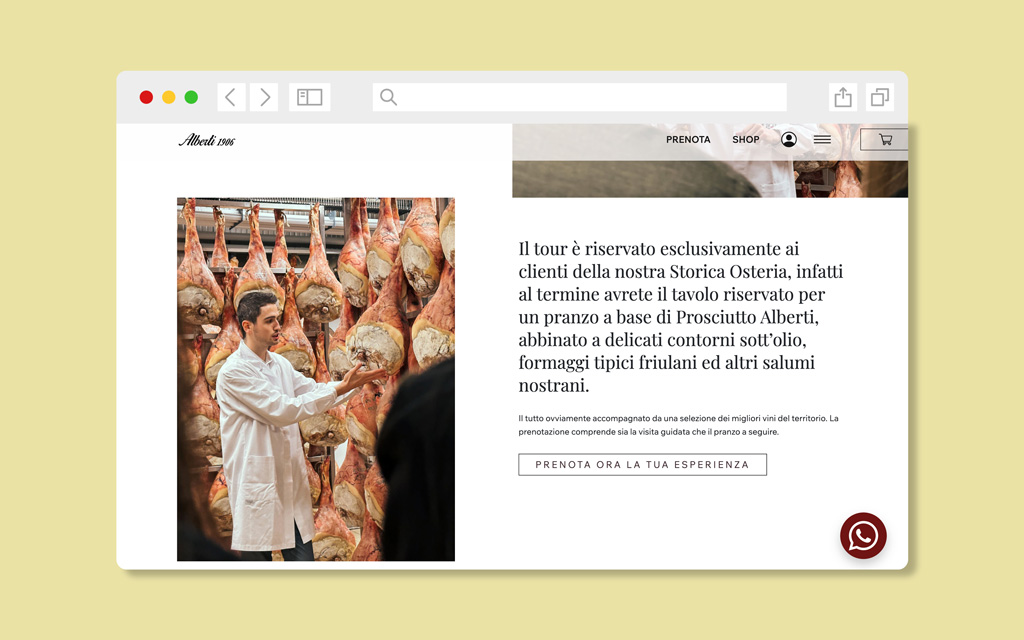 Agenzia di Comunicazione Publifarm | Pure Creative Agency La Casa del Prosciutto Alberti 1906 ha un nuovo sito web 1