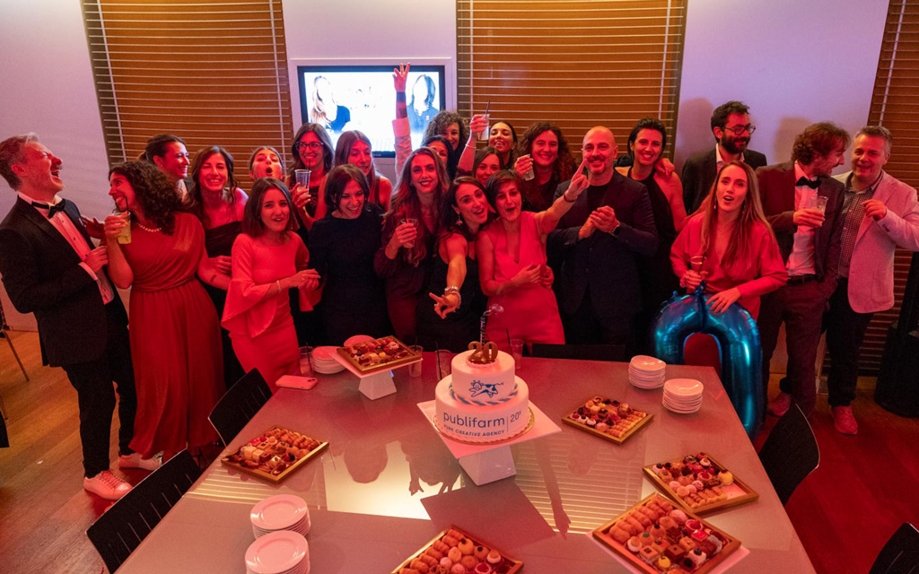 Agenzia di Comunicazione Publifarm | Pure Creative Agency Un compleanno da ricordare: la festa per i 20 anni di Publifarm 1