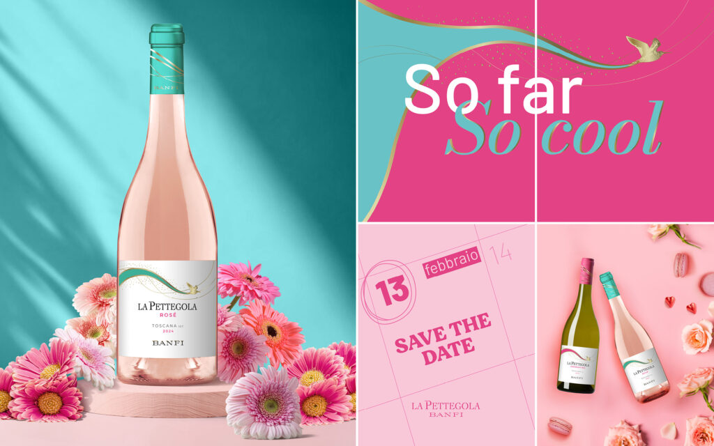 Agenzia di Comunicazione Publifarm | Pure Creative Agency Fiocco Rosé per La Pettegola Banfi  1