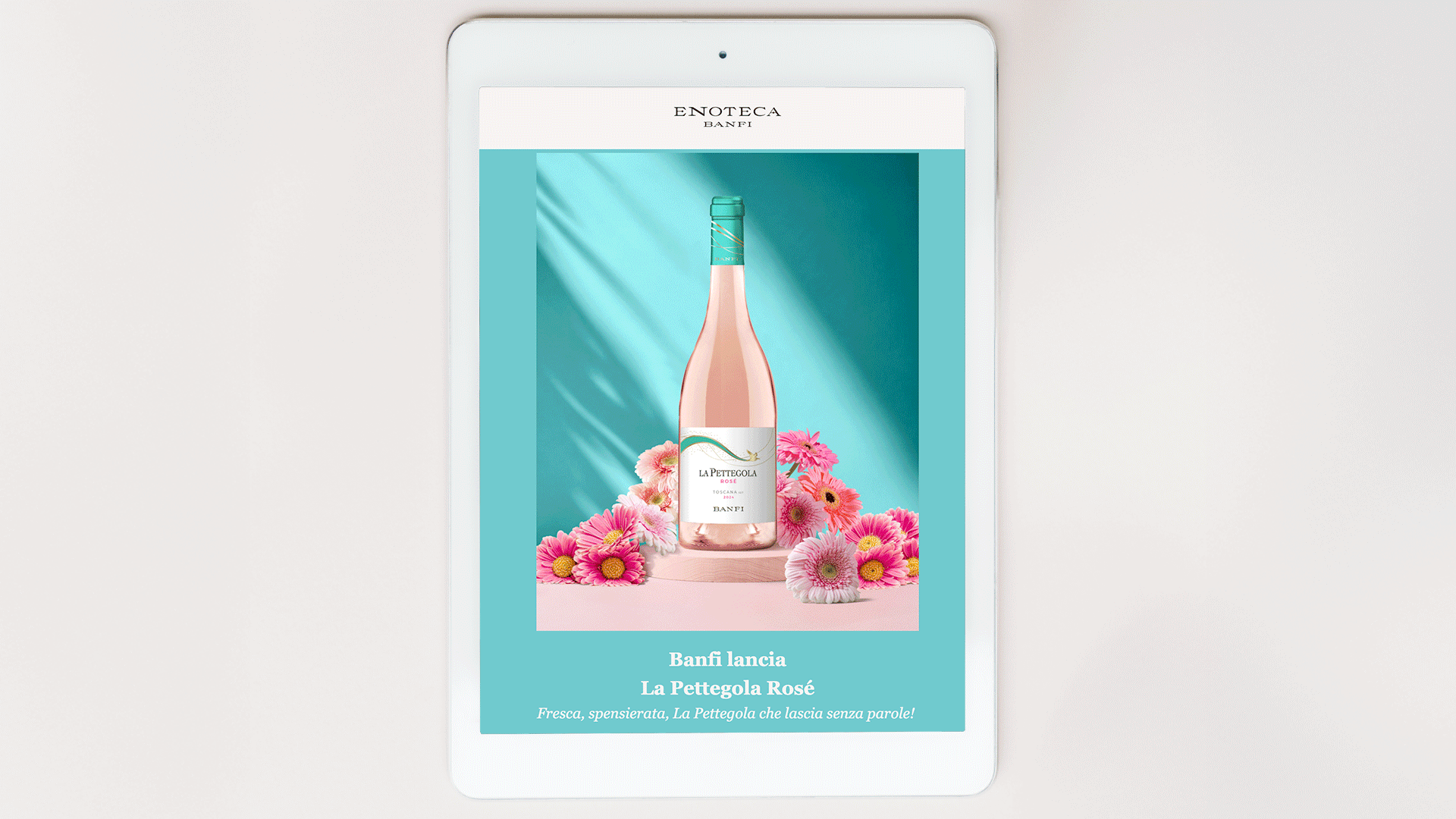 Agenzia di Comunicazione Publifarm | Pure Creative Agency Fiocco Rosé per La Pettegola Banfi  1