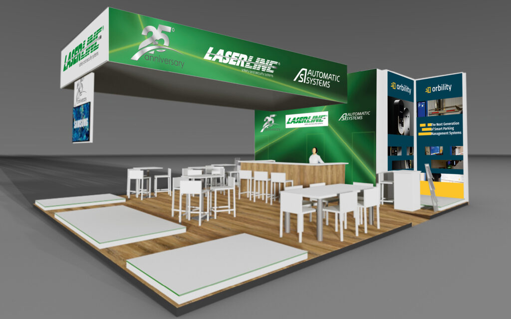 Agenzia di Comunicazione Publifarm | Pure Creative Agency Porte aperte alla creatività con lo stand di Laserline 1