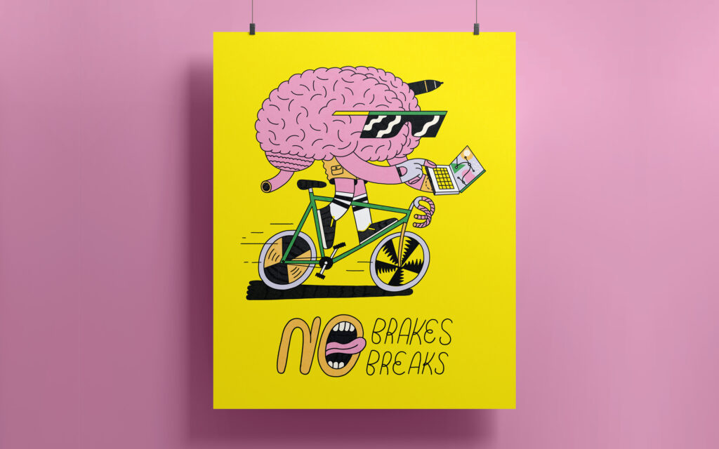 Agenzia di Comunicazione Publifarm | Pure Creative Agency No Brakes, No Breaks: la stampa artistica di Natale firmata da Fabio Buonocore 1